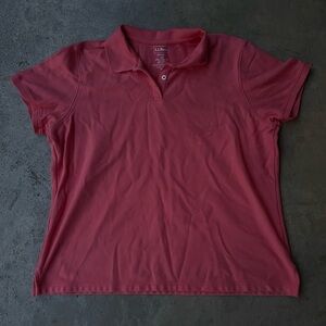 LL BEAN WOMENS XL POLO SHIRT